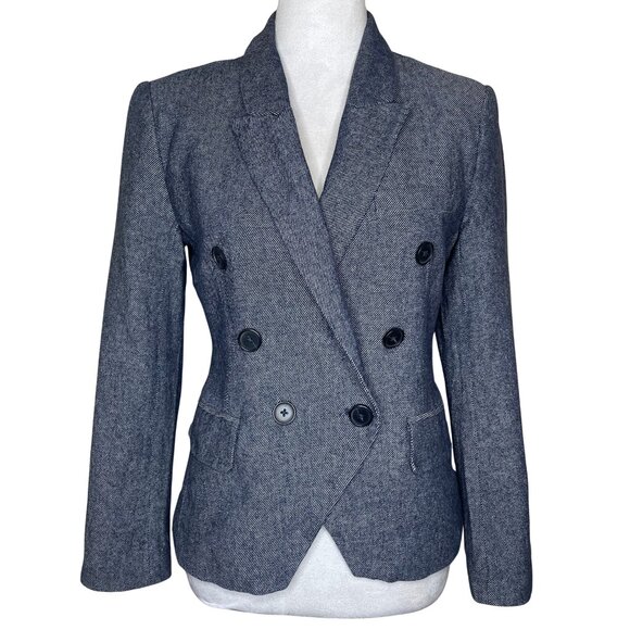 ryegrass Jackets & Blazers - Ryegrass Linen Blend Buttoned Collared V-Neck Lined Blazer Jacket Size 4 Office